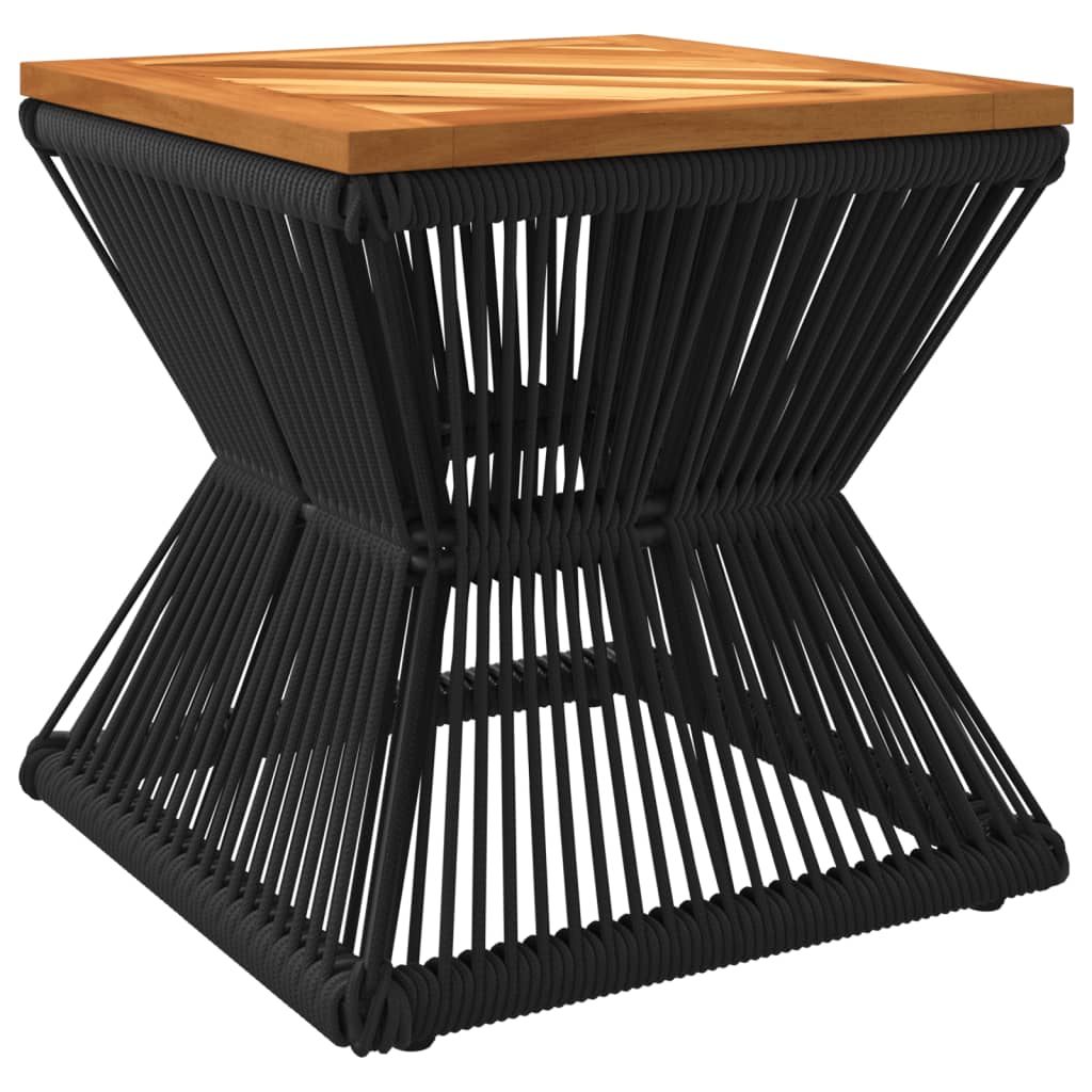 vidaXL Măsuță cafea bază din sârmă negru 38x38x38 cm lemn masiv acacia vidaXL Măsuță cafea bază din sârmă negru 38x38x38 cm lemn masiv acacia