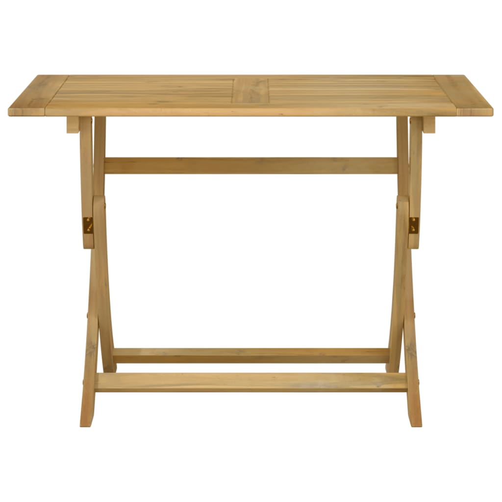 vidaXL Masă de grădină pliabilă, 110x55x75 cm, lemn masiv de acacia