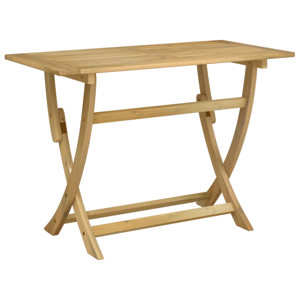 vidaXL Masă de grădină pliabilă, 110x55x75 cm, lemn masiv de acacia