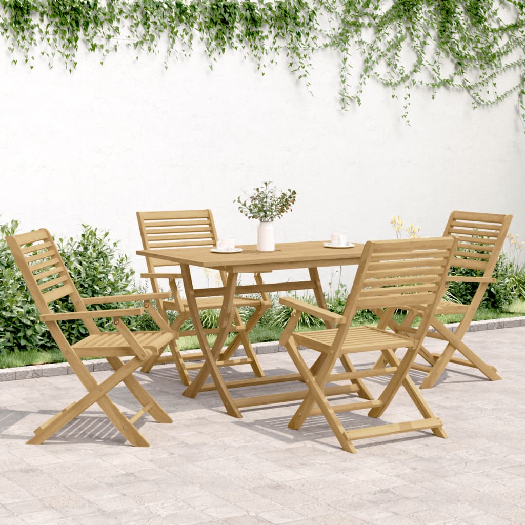 vidaXL Scaune grădină pliante 4 buc 54,5x61,5x86,5cm lemn masiv acacia vidaXL Scaune grădină pliante 4 buc 54,5x61,5x86,5cm lemn masiv acacia