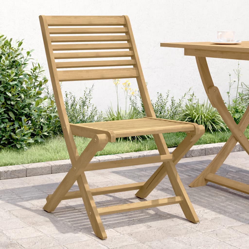 vidaXL Scaune grădină pliante 2 buc. 48,5x61,5x87 cm lemn masiv acacia vidaXL Scaune grădină pliante 2 buc. 48,5x61,5x87 cm lemn masiv acacia