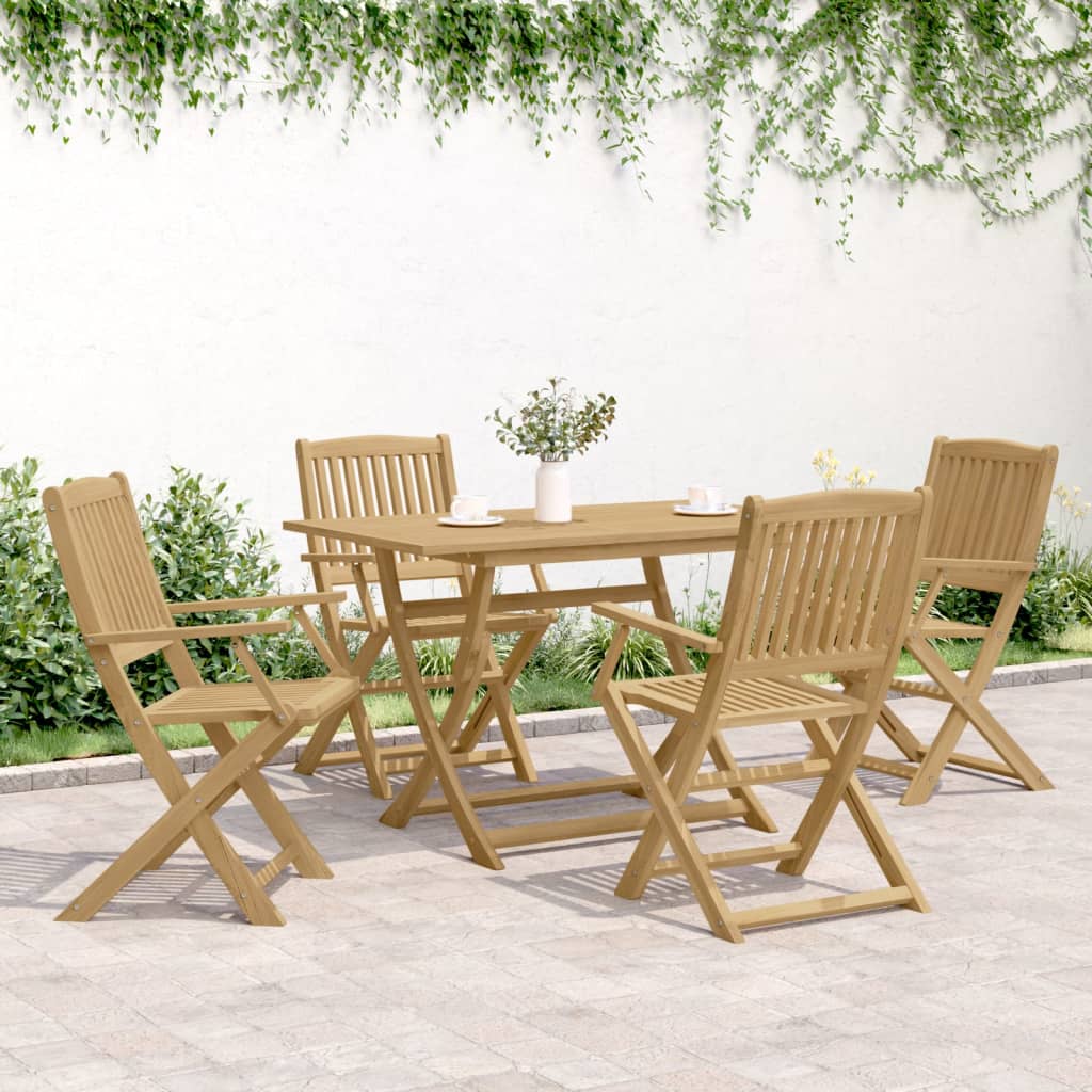 vidaXL Scaune grădină pliante 4 buc. 57,5x54,5x90 cm lemn masiv acacia vidaXL Scaune grădină pliante 4 buc. 57,5x54,5x90 cm lemn masiv acacia