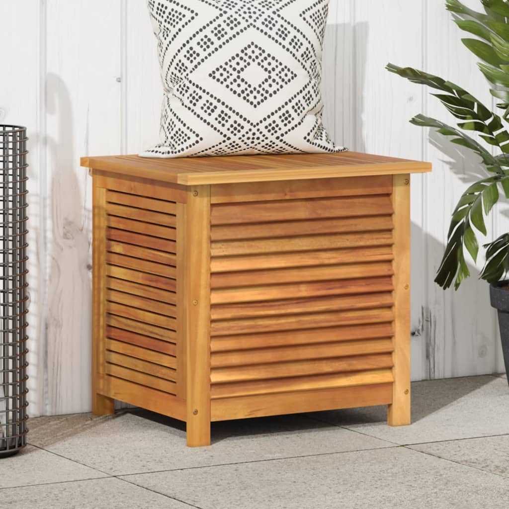 vidaXL Ladă depozitare grădină cu grilaj 60x50x56 cm lemn masiv acacia vidaXL Ladă depozitare grădină cu grilaj 60x50x56 cm lemn masiv acacia