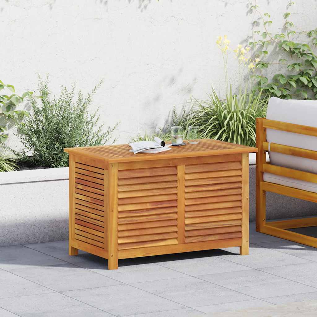 vidaXL Ladă depozitare grădină cu grilaj 90x50x56 cm lemn masiv acacia vidaXL Ladă depozitare grădină cu grilaj 90x50x56 cm lemn masiv acacia