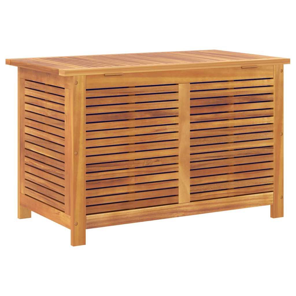 vidaXL Ladă depozitare grădină cu grilaj 90x50x56 cm lemn masiv acacia vidaXL Ladă depozitare grădină cu grilaj 90x50x56 cm lemn masiv acacia