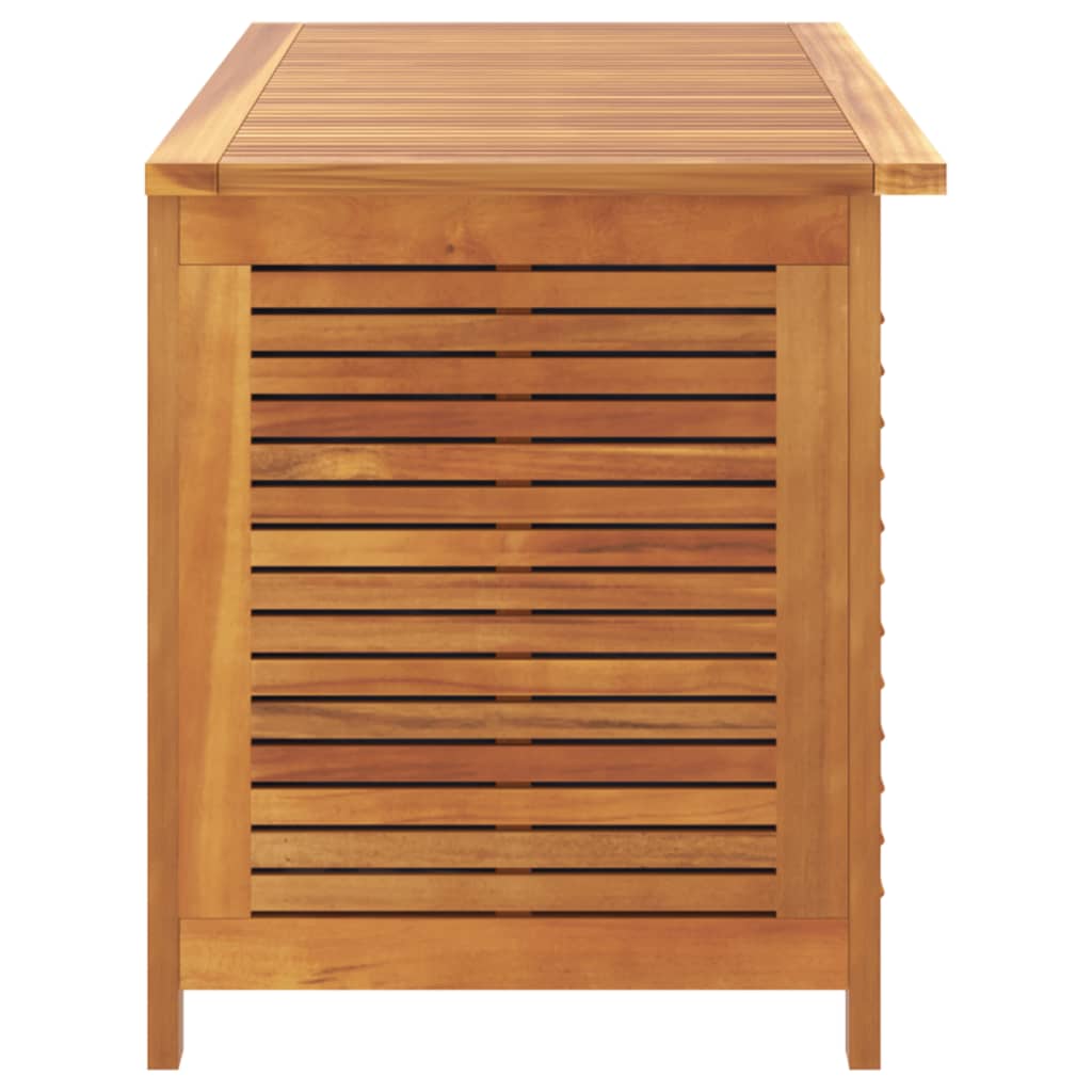 vidaXL Ladă depozitare grădină cu grilaj 113x50x56cm lemn masiv acacia vidaXL Ladă depozitare grădină cu grilaj 113x50x56cm lemn masiv acacia