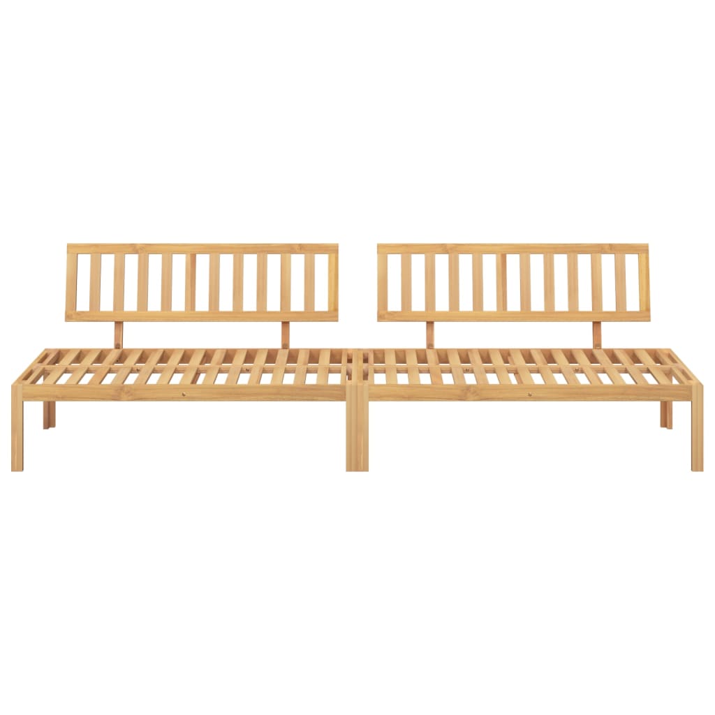 vidaXL Set canapele mijloc paleți de grădină 2 buc. lemn masiv acacia vidaXL Set canapele mijloc paleți de grădină 2 buc. lemn masiv acacia