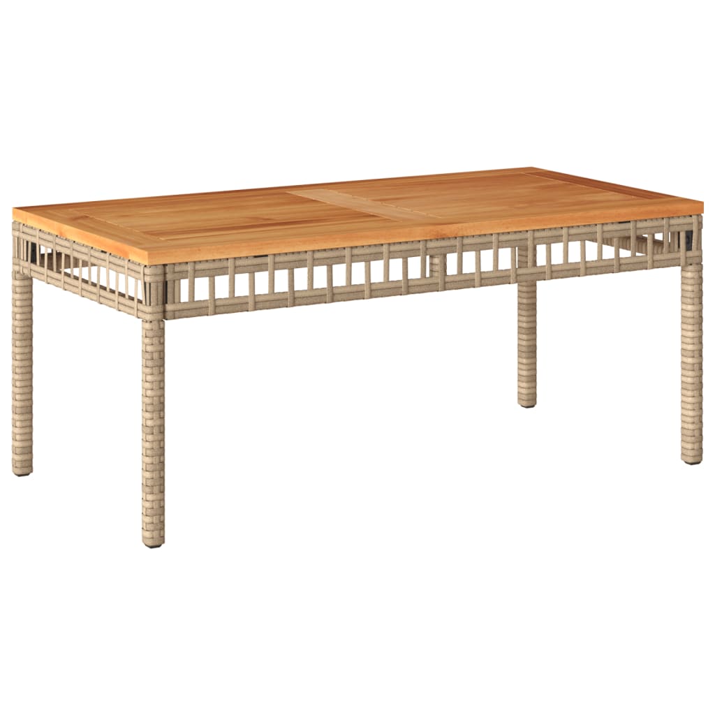 vidaXL Set mobilier de grădină, 4 piese, cu perne, mix bej, poliratan