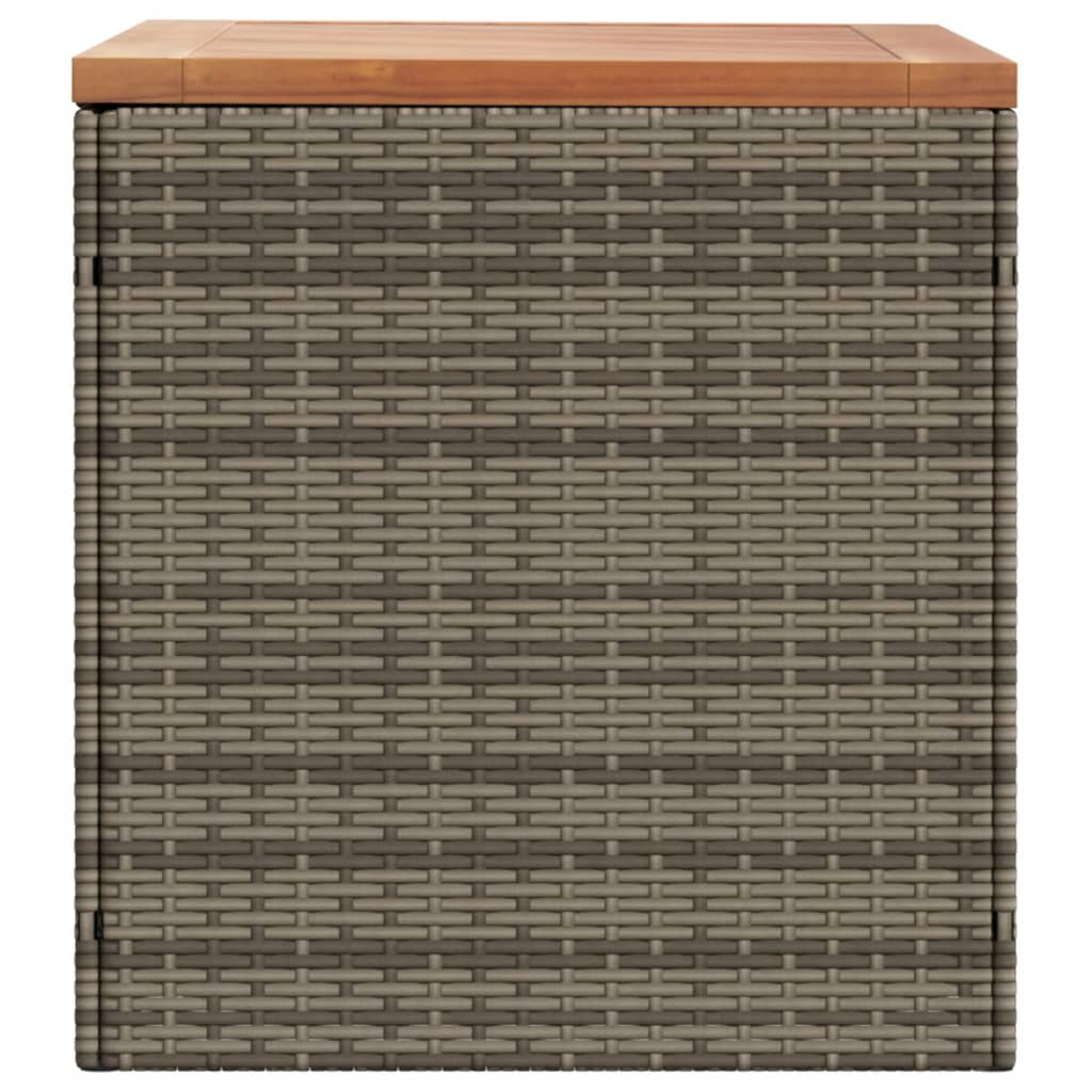 vidaXL Ladă depozitare grădină gri 110x50x54 cm lemn acacia poliratan vidaXL Ladă depozitare grădină gri 110x50x54 cm lemn acacia poliratan