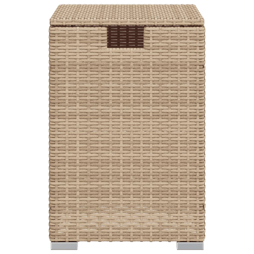 vidaXL Masă mască acoperire rezervor propan bej 40x40x60 cm poliratan vidaXL Masă mască acoperire rezervor propan bej 40x40x60 cm poliratan