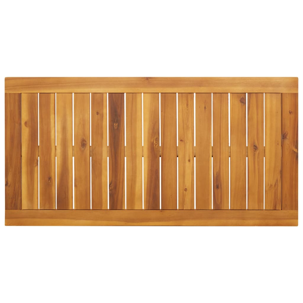 vidaXL Masă de grădină, 110x56x75 cm, lemn masiv de acacia