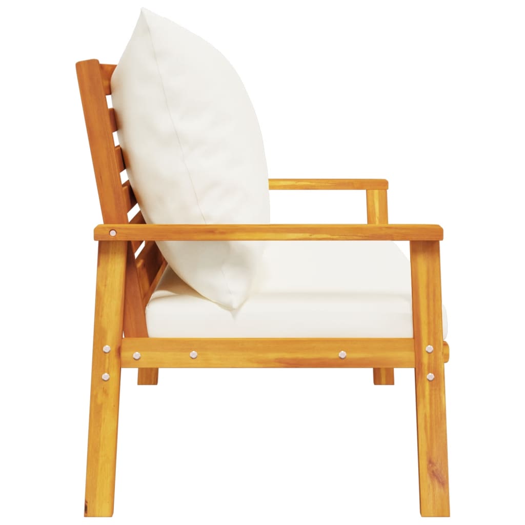 vidaXL Banchetă de grădină cu pernă, 120 cm, lemn masiv de acacia vidaXL Banchetă de grădină cu pernă, 120 cm, lemn masiv de acacia