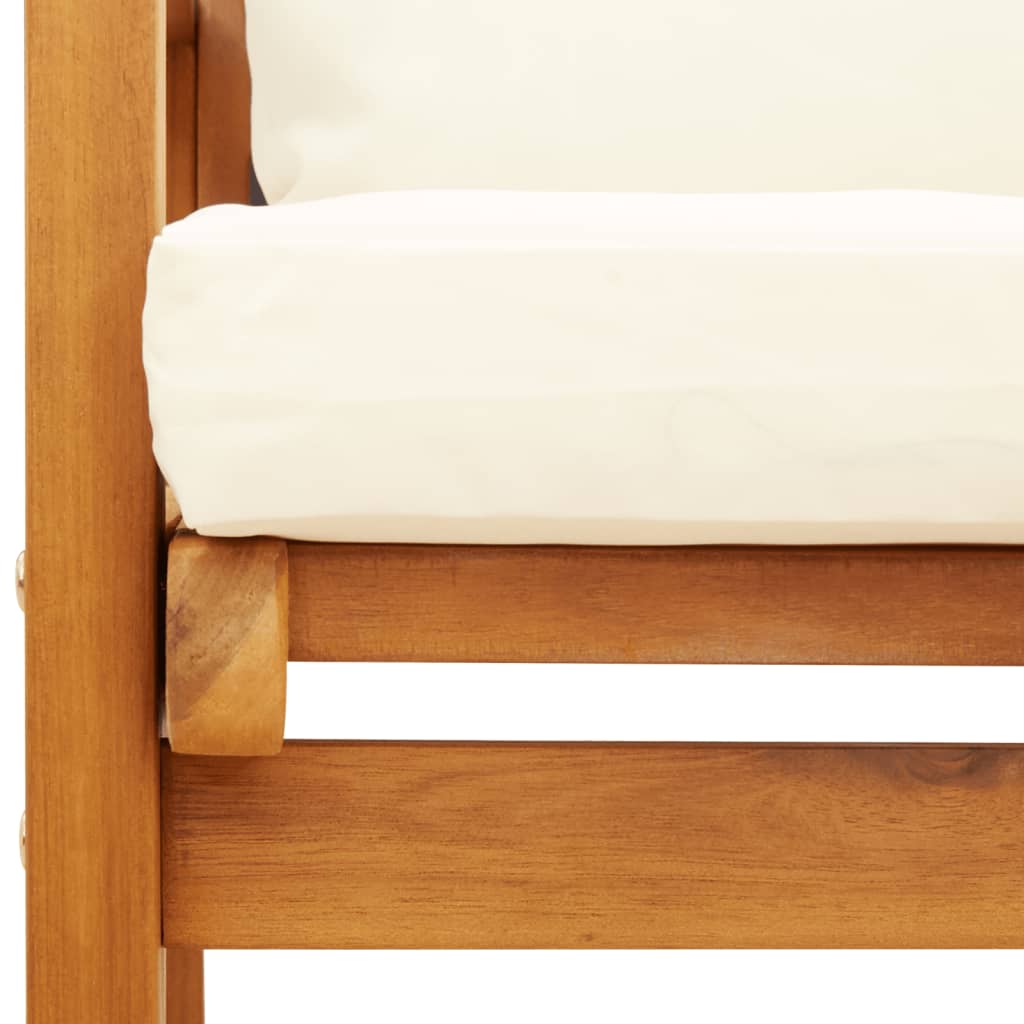 vidaXL Banchetă de grădină cu pernă, 120 cm, lemn masiv de acacia vidaXL Banchetă de grădină cu pernă, 120 cm, lemn masiv de acacia