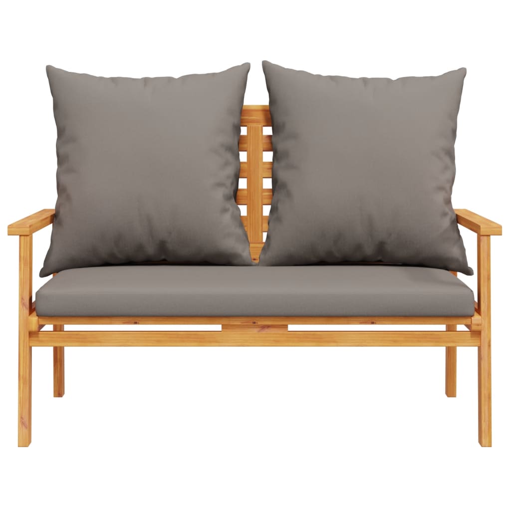 vidaXL Banchetă de grădină cu pernă, 120 cm, lemn masiv de acacia vidaXL Banchetă de grădină cu pernă, 120 cm, lemn masiv de acacia