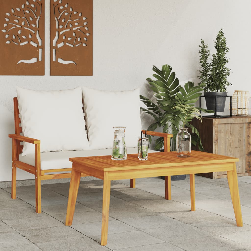 vidaXL Masă de grădină, 100x55x45 cm, lemn masiv de acacia vidaXL Masă de grădină, 100x55x45 cm, lemn masiv de acacia