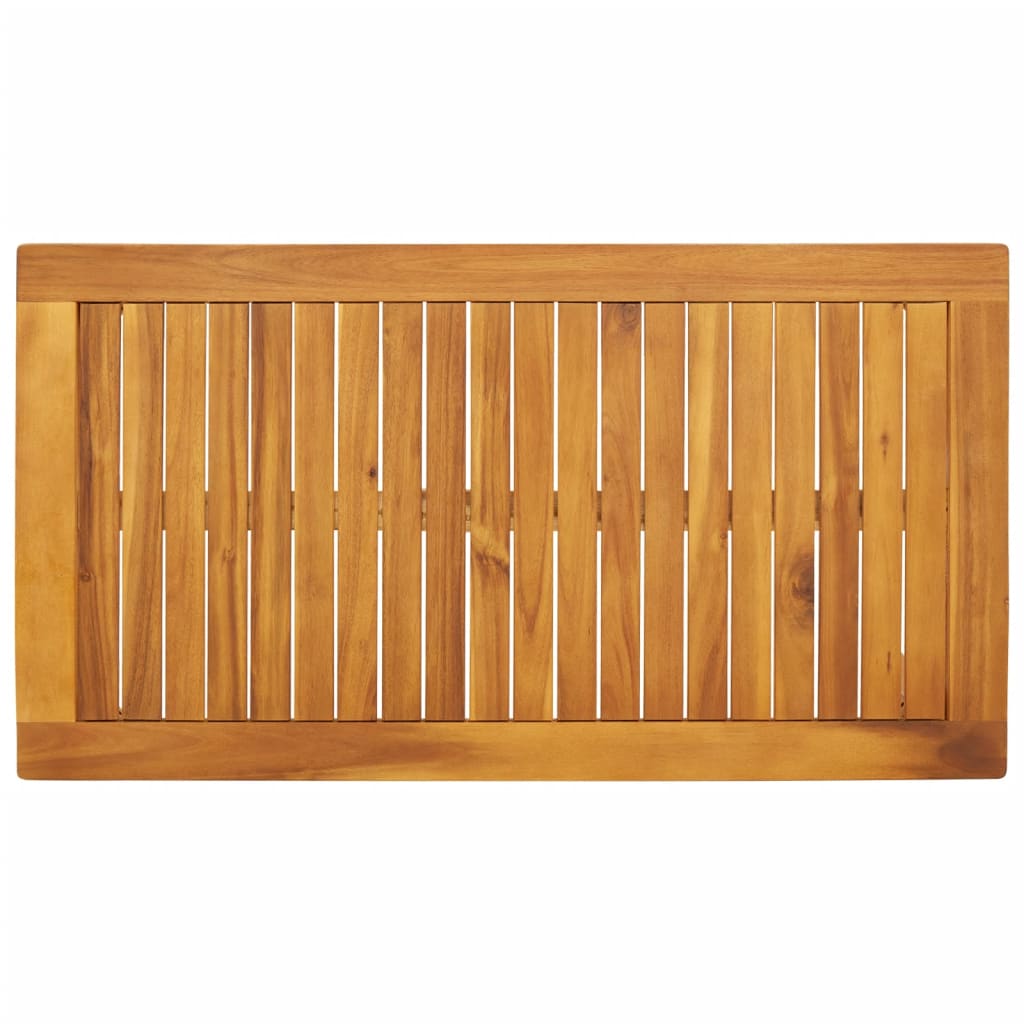 vidaXL Masă de grădină, 100x55x45 cm, lemn masiv de acacia vidaXL Masă de grădină, 100x55x45 cm, lemn masiv de acacia