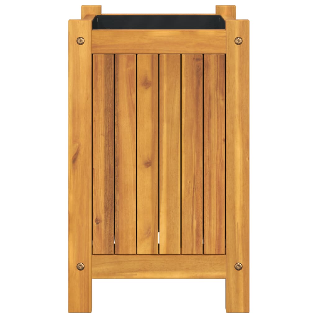 vidaXL Jardinieră de grădină cu căptușeală, 31x31x50 cm, lemn acacia vidaXL Jardinieră de grădină cu căptușeală, 31x31x50 cm, lemn acacia