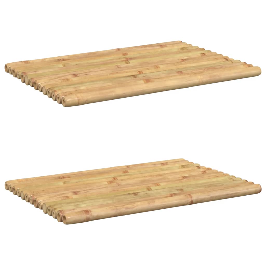 vidaXL Covorașe de baie, 2 buc., 50x35 cm, bambus vidaXL Covorașe de baie, 2 buc., 50x35 cm, bambus
