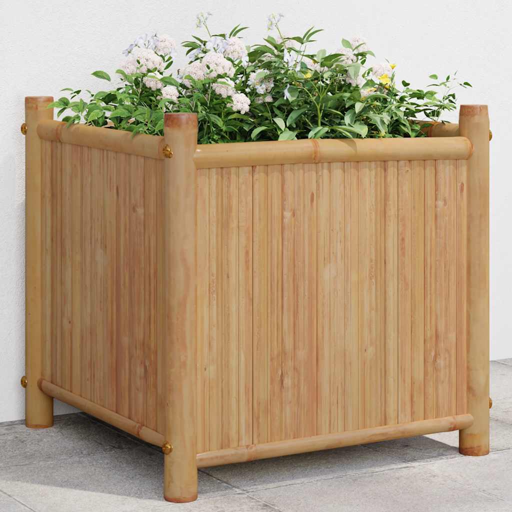 vidaXL Jardinieră, 40x40x40 cm, bambus vidaXL Jardinieră, 40x40x40 cm, bambus