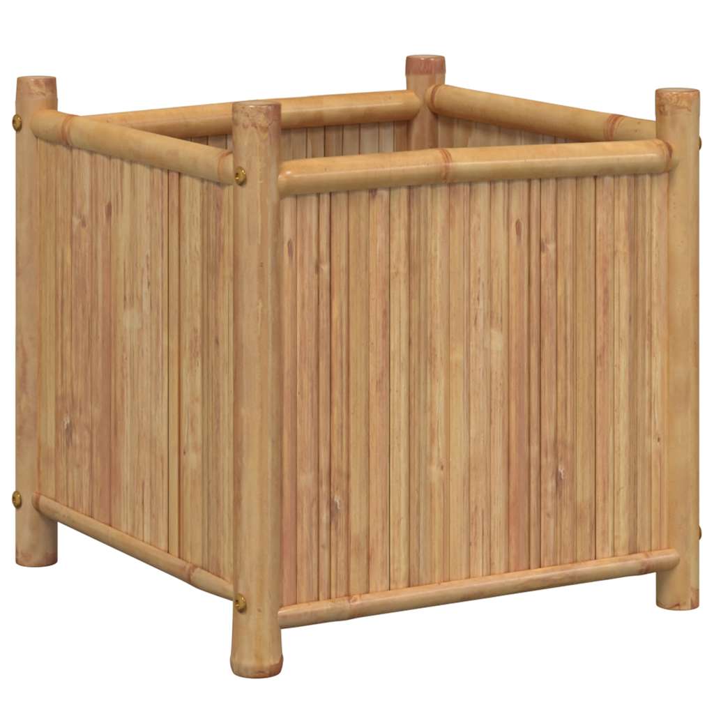 vidaXL Jardinieră, 50x50x50 cm, bambus vidaXL Jardinieră, 50x50x50 cm, bambus