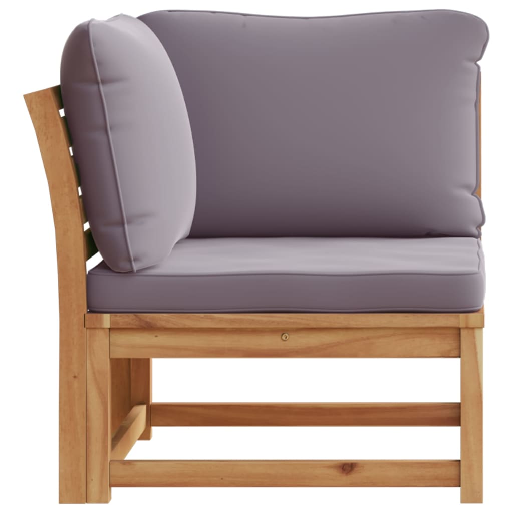 vidaXL Canapea de colț cu pernă de grădină, 73x73x65 cm, lemn acacia vidaXL Canapea de colț cu pernă de grădină, 73x73x65 cm, lemn acacia