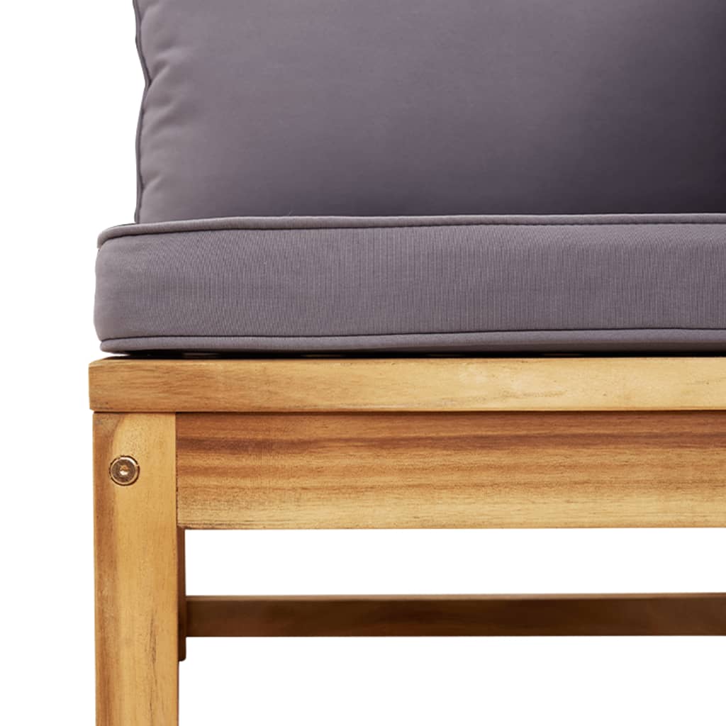 vidaXL Set mobilier de grădină cu perne, 3 piese, lemn masiv acacia vidaXL Set mobilier de grădină cu perne, 3 piese, lemn masiv acacia