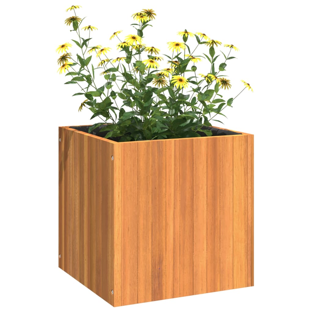 vidaXL Jardinieră de grădină, 45x45x45 cm, lemn masiv de acacia vidaXL Jardinieră de grădină, 45x45x45 cm, lemn masiv de acacia