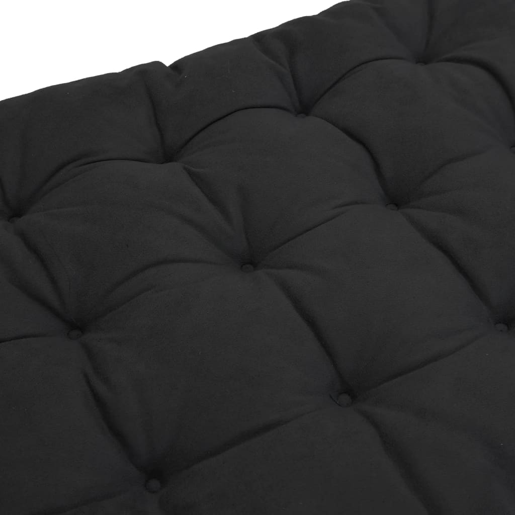 vidaXL Pernă șezlong, negru, 160x50x10 cm, piele întoarsă artificială