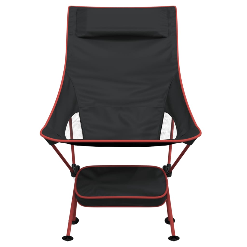 vidaXL Scaune camping pliabile, 2 buc., negru, textil oxford /aluminiu vidaXL Scaune camping pliabile, 2 buc., negru, textil oxford /aluminiu