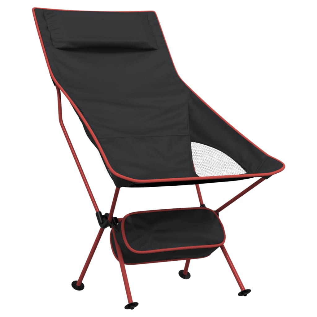 vidaXL Scaune camping pliabile, 2 buc., negru, textil oxford /aluminiu vidaXL Scaune camping pliabile, 2 buc., negru, textil oxford /aluminiu