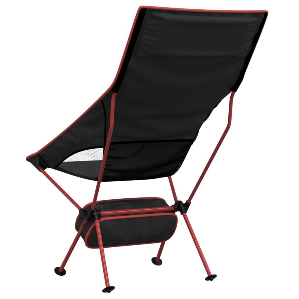 vidaXL Scaune camping pliabile, 2 buc., negru, textil oxford /aluminiu vidaXL Scaune camping pliabile, 2 buc., negru, textil oxford /aluminiu