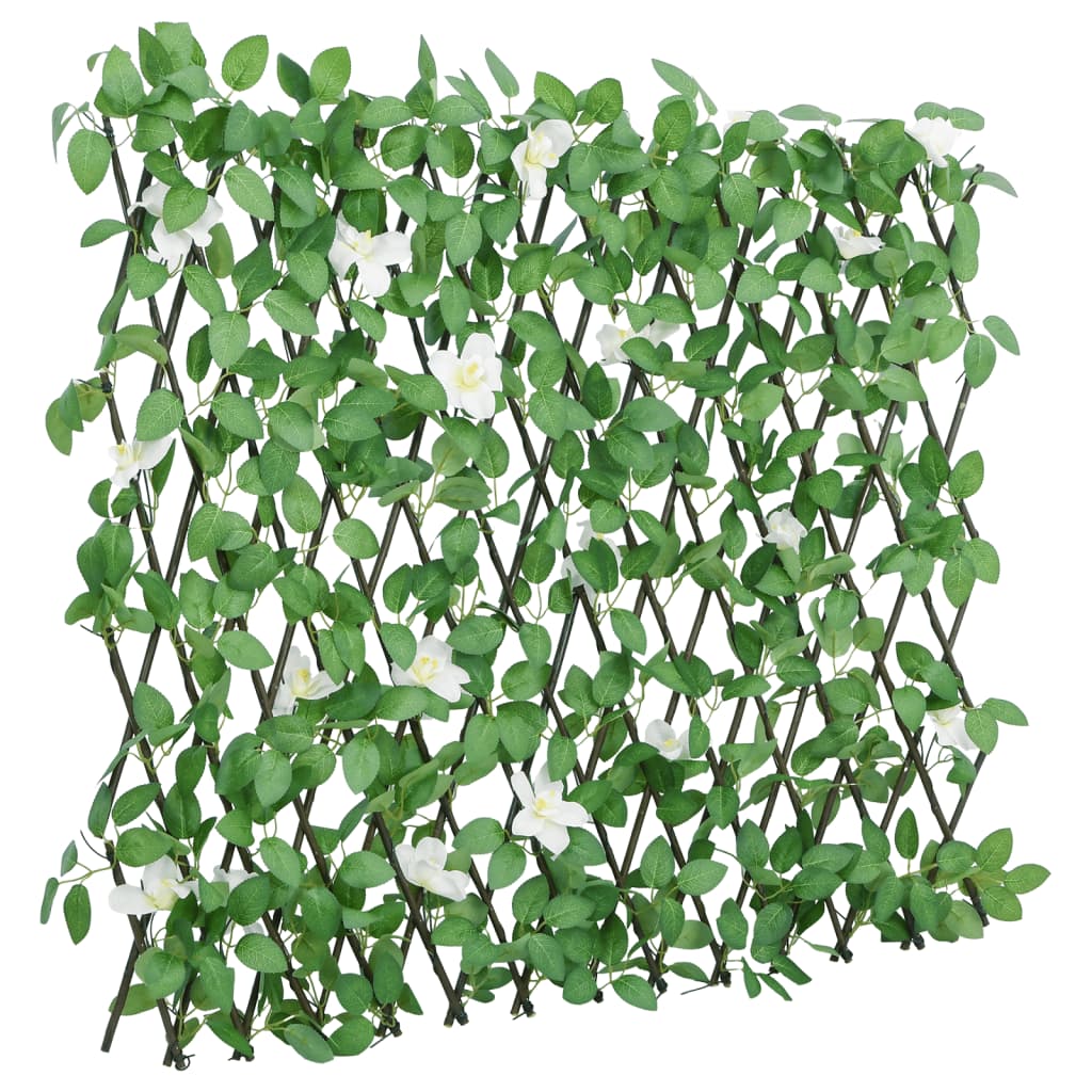 vidaXL Spalier cu iederă artificială extensibil 5 buc. verde 186x30 cm