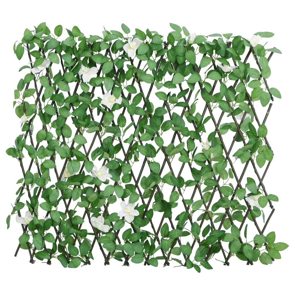 vidaXL Spalier cu iederă artificială extensibil 5 buc. verde 186x30 cm