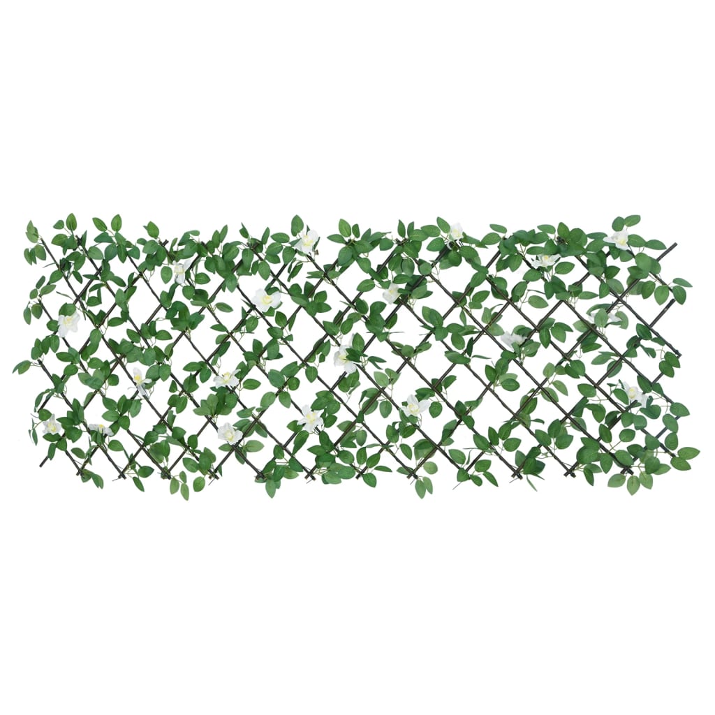 vidaXL Spalier cu iederă artificială extensibil 5 buc. verde 186x30 cm