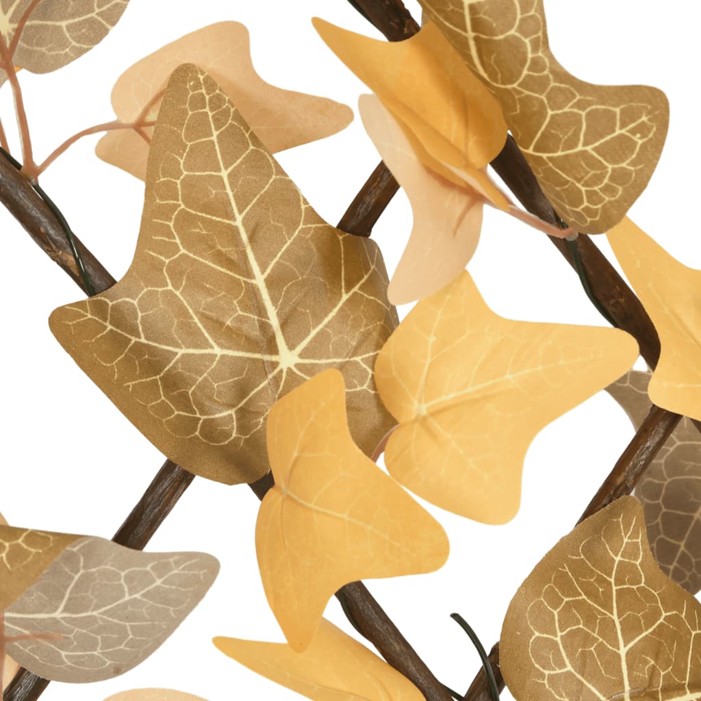 vidaXL Spalier frunze arțar artificiale extensibil, oranj, 180x30 cm