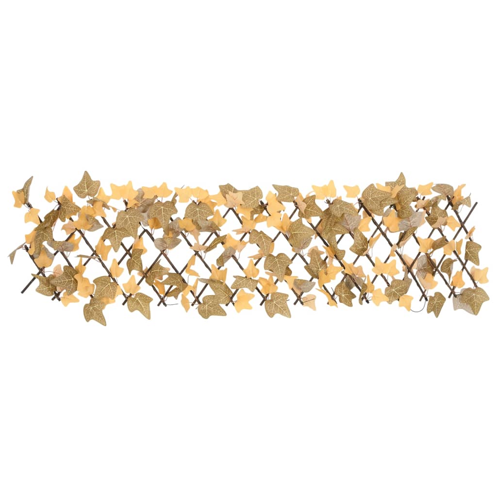 vidaXL Spalier frunze arțar false extensibil 5 buc. oranj 180x30 cm