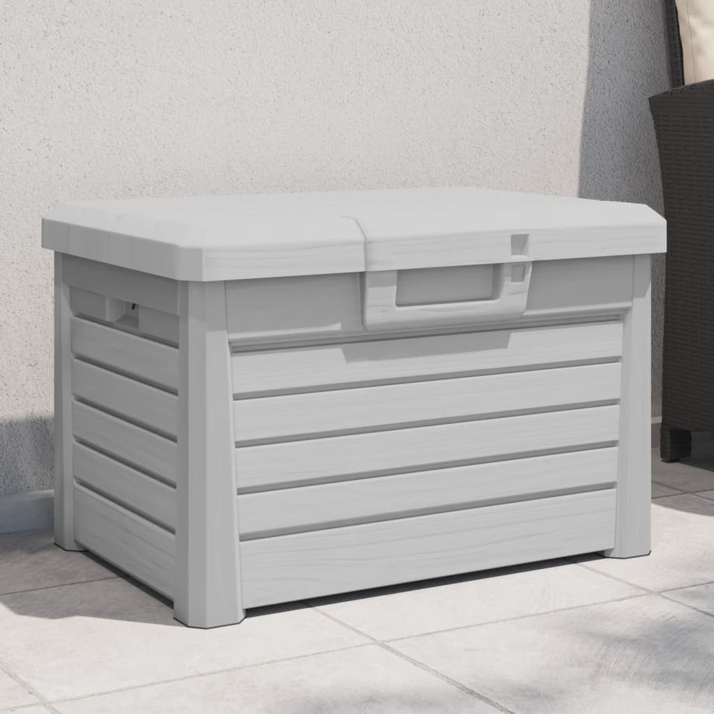 vidaXL Cutie de perne de exterior gri 73x50,5x46,5 cm polipropilenă vidaXL Cutie de perne de exterior gri 73x50,5x46,5 cm polipropilenă