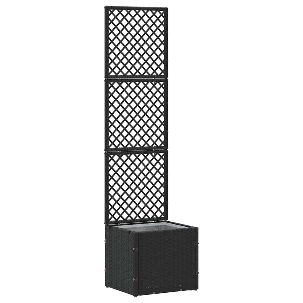 vidaXL Jardinieră Negru 35 x 30 x 135 cm Metal