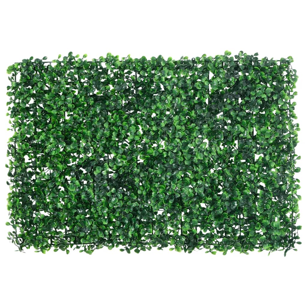 vidaXL Gard din frunze de arbust artificiale, 24 buc. verde 40x60 cm vidaXL Gard din frunze de arbust artificiale, 24 buc. verde 40x60 cm