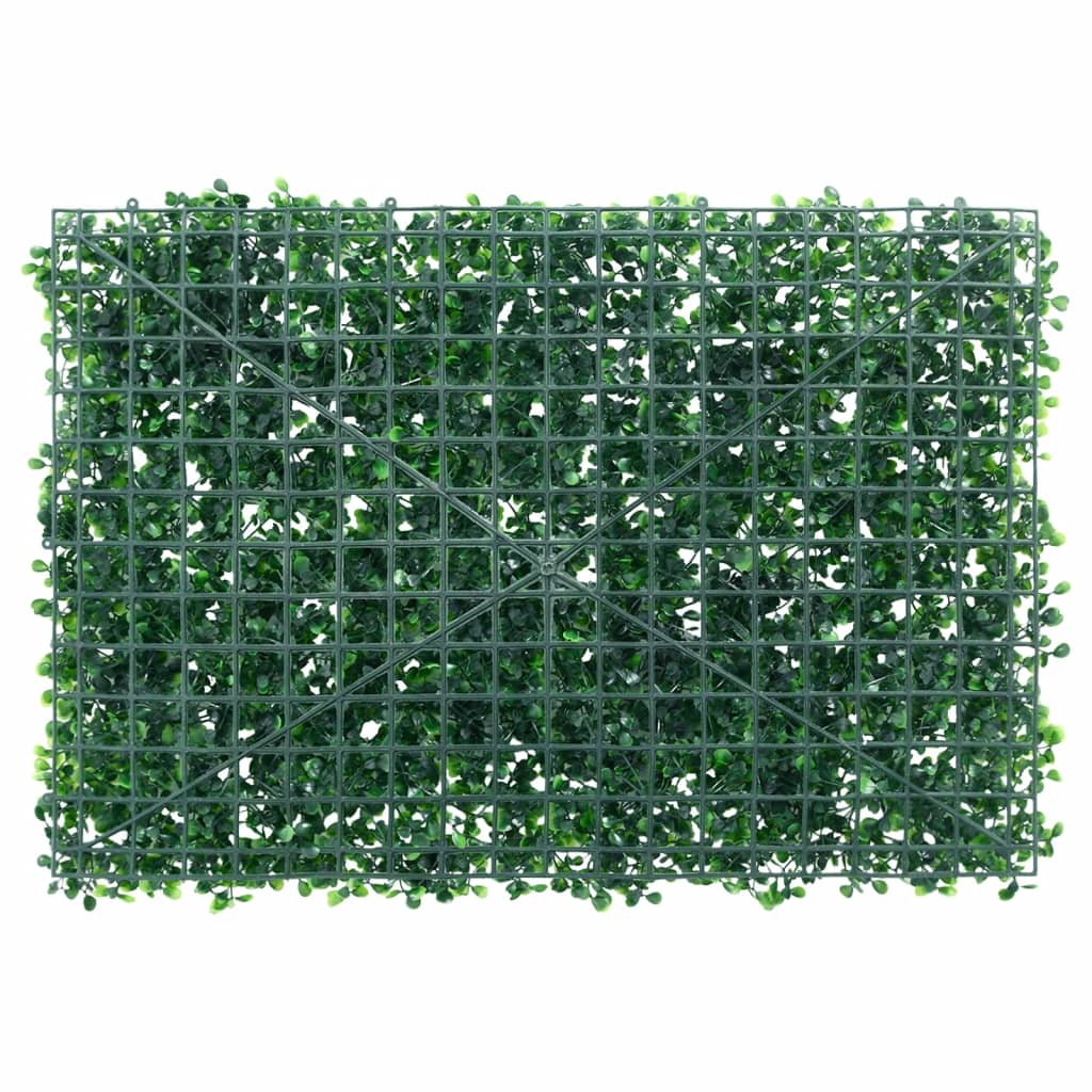 vidaXL Gard din frunze de arbust artificiale, 24 buc. verde 40x60 cm vidaXL Gard din frunze de arbust artificiale, 24 buc. verde 40x60 cm