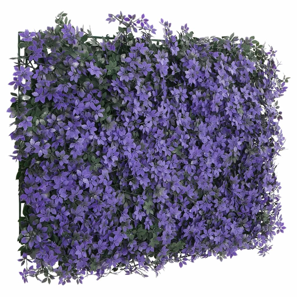 vidaXL Gard din frunze artificiale, 24 buc., violet, 40x60 cm vidaXL Gard din frunze artificiale, 24 buc., violet, 40x60 cm