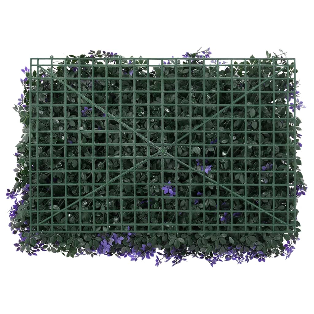 vidaXL Gard din frunze artificiale, 24 buc., violet, 40x60 cm vidaXL Gard din frunze artificiale, 24 buc., violet, 40x60 cm