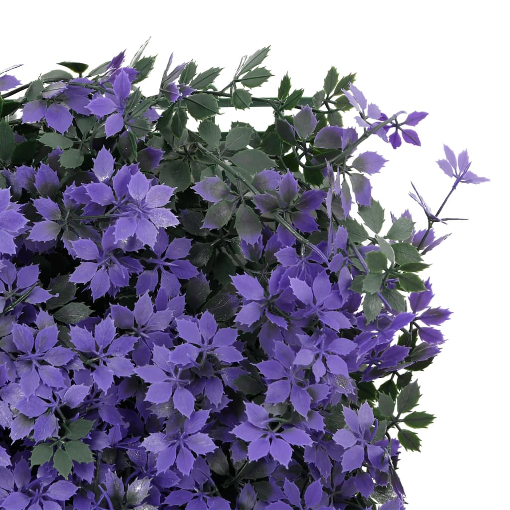 vidaXL Gard din frunze artificiale, 24 buc., violet, 40x60 cm vidaXL Gard din frunze artificiale, 24 buc., violet, 40x60 cm