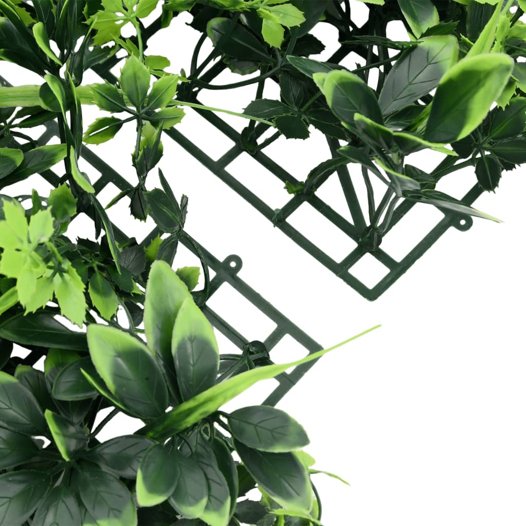 vidaXL Gard din frunze artificiale, 24 buc., verde, 40x60 cm vidaXL Gard din frunze artificiale, 24 buc., verde, 40x60 cm