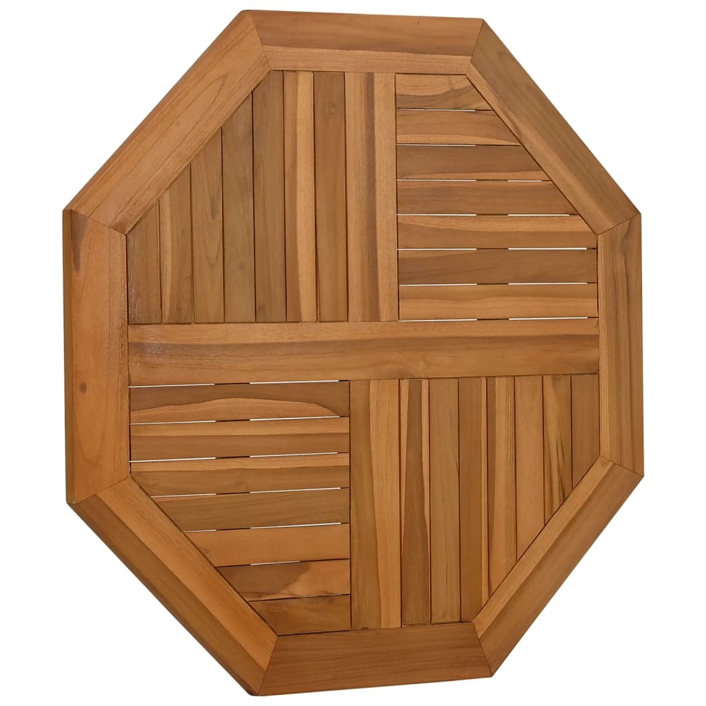 vidaXL Blat de masă, 80x80x2,5 cm, octogonal, lemn masiv de tec vidaXL Blat de masă, 80x80x2,5 cm, octogonal, lemn masiv de tec