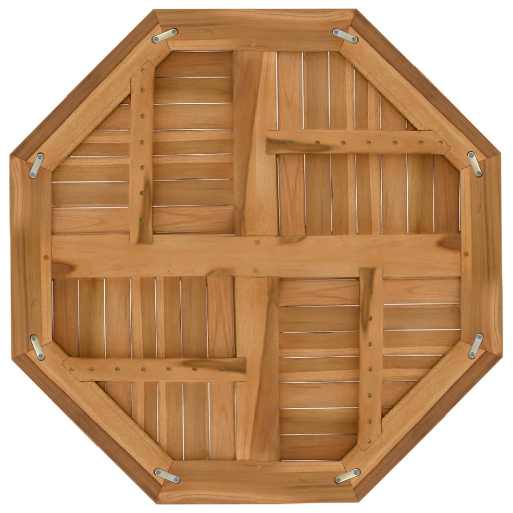 vidaXL Blat de masă, 80x80x2,5 cm, octogonal, lemn masiv de tec vidaXL Blat de masă, 80x80x2,5 cm, octogonal, lemn masiv de tec