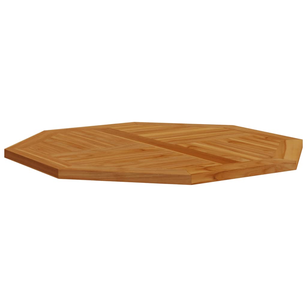 vidaXL Blat de masă, 90x90x2,5 cm, octogonal, lemn masiv de tec