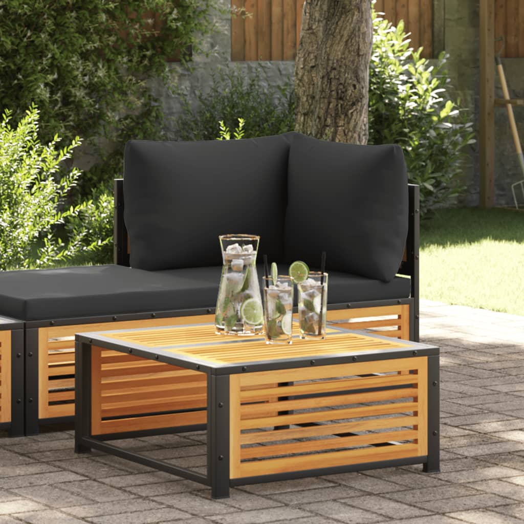 vidaXL Masă de grădină, 68x68x30 cm, lemn masiv de acacia vidaXL Masă de grădină, 68x68x30 cm, lemn masiv de acacia