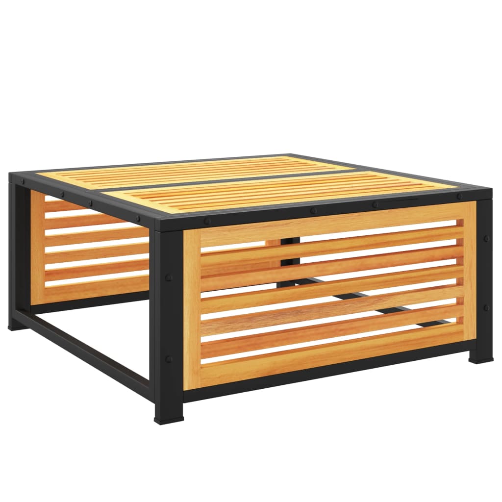 vidaXL Taburet de grădină cu pernă 68x68x30 cm lemn masiv acacia