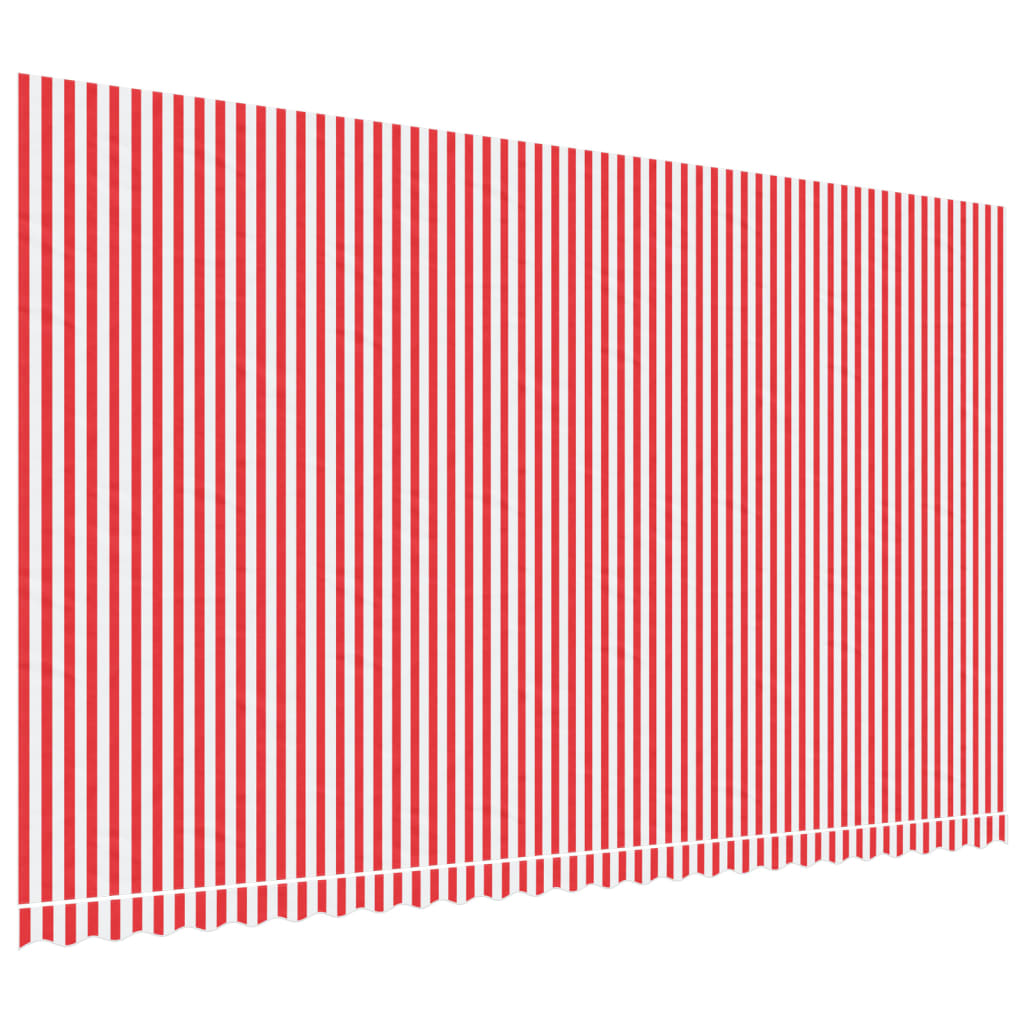 vidaXL Pânză copertină de rezervă, dungi roșii și albe, 6x3,5 m vidaXL Pânză copertină de rezervă, dungi roșii și albe, 6x3,5 m